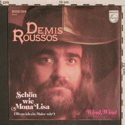 Roussos,Demis: Schön wie Mona Lisa / Wind Wind, Philips (6009 594), D, 1975 Typ: 7" Best.-Nr.: T5808 Preis: 3,00 Euro