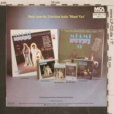 Miami Vice - Hammer,Jan: Crockett's Theme / New York Theme, MCA (258 360-7), D, 1986 Typ: 7" Best.-Nr.: T5810 Preis: 4,00 Euro