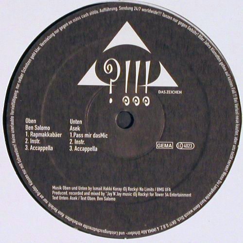 Salomo,Ben / Asek: Rapmakkabäer*3/Pass mir das Mic, G.B.Z. Imp.Vinyl(B152673), D, 2001 - 12inch - V1743 - 5,00 Euro
