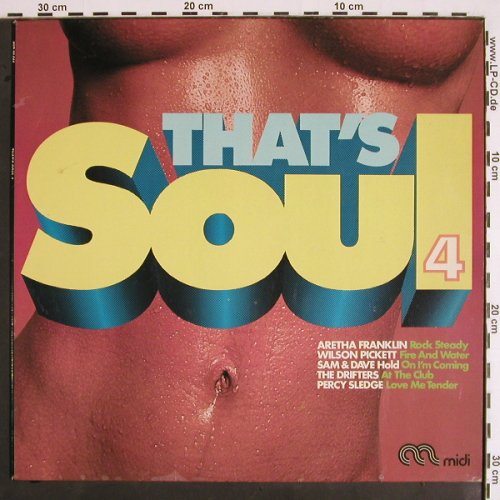 V.A.That's Soul 4: Clarence Parker... Solomon Burke, Midi(MID 20 044), D,12Tr., 1972 - LP - V1878 - 7,50 Euro