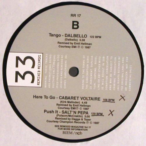 V.A.Remixed Records: Jellybean...Varous (mix), Remixed Records (RR17), S, 1986 Typ: 12"*2 Best.-Nr.: V2535 Preis: 9,00 Euro
