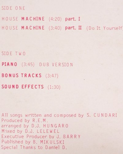 D.J.Lelewel: House Machine*2+3, m-/vg+, Mem Records (MEMIX 066), D, 1987 Typ: 12" Best.-Nr.: V2552 Preis: 4,00 Euro