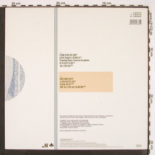 Sims,Joyce: Come Into My Life, London (6.26764 AP), D, 1988 Typ: LP Best.-Nr.: V2734 Preis: 6,00 Euro