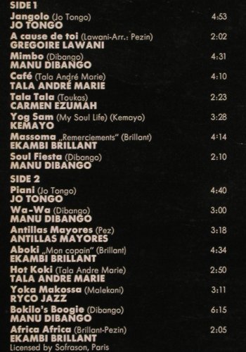 V.A.Disco Club Vol.2: Jo Tongo... Ekambi Brillant, 16 Tr., Decca (6.22621 AO), D, m /vg+, 1976 Typ: LP Best.-Nr.: V4181 Preis: 9,00 Euro