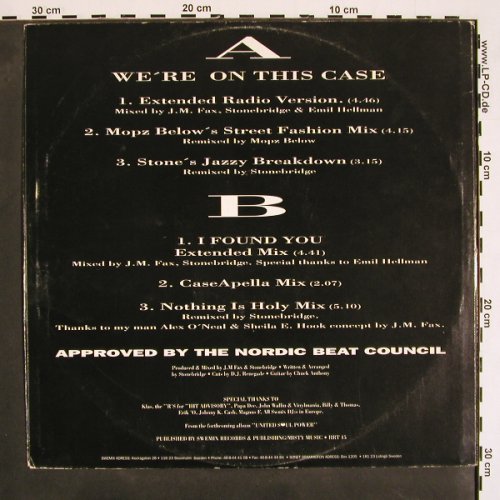 DaYeene: We're On The Case*3/I Found You*3, SweMix Records (RRT-15), S, m /vg+, 1989 Typ: 12" Best.-Nr.: V4276 Preis: 5,00 Euro