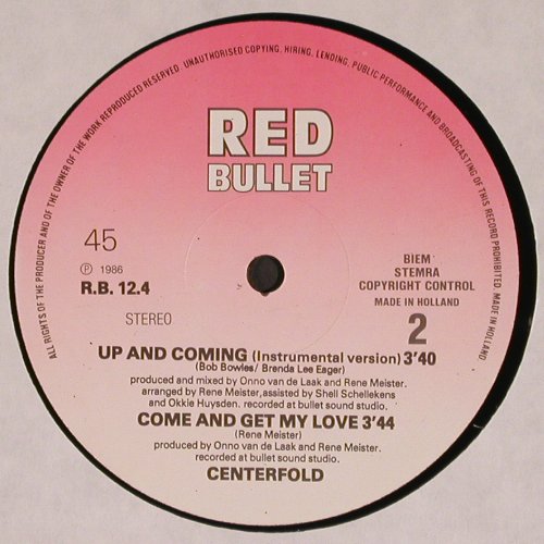 Centerfold: Up and Coming*2+1, Red Bullet (RB 124), NL, 1986 Typ: 12" Best.-Nr.: V4294 Preis: 4,00 Euro