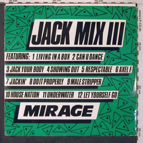 Mirage: Jack Mix III, Debut (DEBTR 3022), UK, 1987 Typ: 12" Best.-Nr.: V4324 Preis: 5,00 Euro