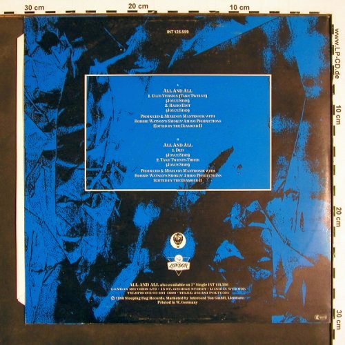 Sims,Joyce: All And All*4, Blow Up (INT 125.559), D, 1986 Typ: 12" Best.-Nr.: V4434 Preis: 4,00 Euro