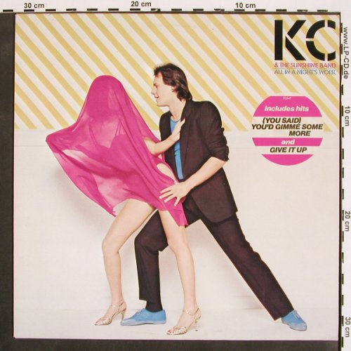 KC & The Sunshine Band: All In Night's Work, Epic(EPC 85 847), NL, 1982 - LP - V4470 - 7,50 Euro