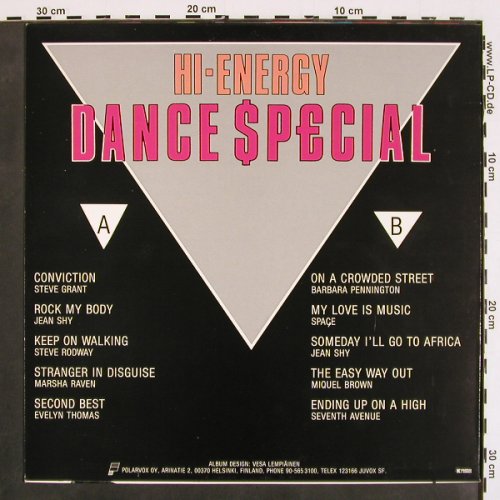 V.A.Hi-Energy Dance Special: Steve Grant... Seventh Avenue, Record Shack Records (SHACK LP1), SF, 1985 Typ: LP Best.-Nr.: V4484 Preis: 7,50 Euro