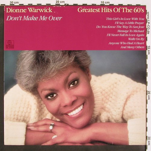 Warwick,Dionne: Don't make me over, Gr.Hits 60's, Ariola (205 472-270), D, 1983 Typ: LP Best.-Nr.: V4533 Preis: 7,50 Euro