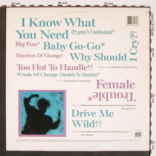Hendryx,Nona: Female Trouble, EPIC(ST-17248), US, 1987 - LP - V4597 - 5,00 Euro