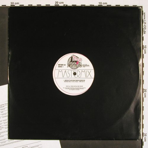 V.A.Mastermix: Bring that beat back down 89, Music Factory (MFMM 42), , 1989 Typ: 12" Best.-Nr.: V4657 Preis: 5,00 Euro
