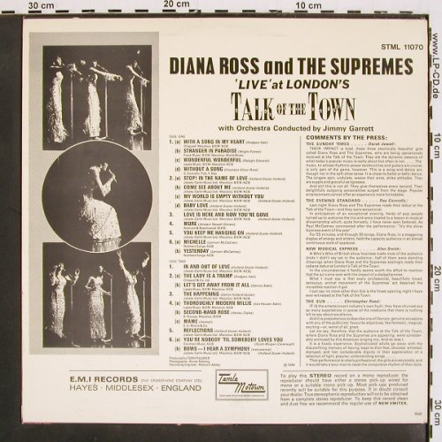 Ross,Diana & Supremes: Live At London's Talk Of The Town, Motown(STML 11070), US, 1968 - LP - V4748 - 9,00 Euro