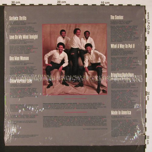 Temptations: Surface Thrills, FS-New, sealed, Gordy (6032 GL), US, co, 1983 Typ: LP Best.-Nr.: V5278 Preis: 9,00 Euro