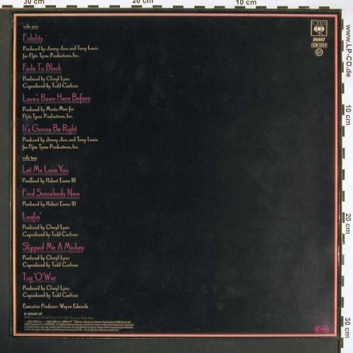 Lynn,Cheryl: It's Gonna Be Right, CBS (CBS 26497), NL, 1985 Typ: LP Best.-Nr.: V5313 Preis: 5,00 Euro