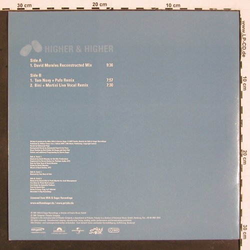 Milk&Sugar: Higher and Higher, *3, Zeitgeist (B042961), D, 2001 Typ: 12" Best.-Nr.: V5397 Preis: 7,50 Euro