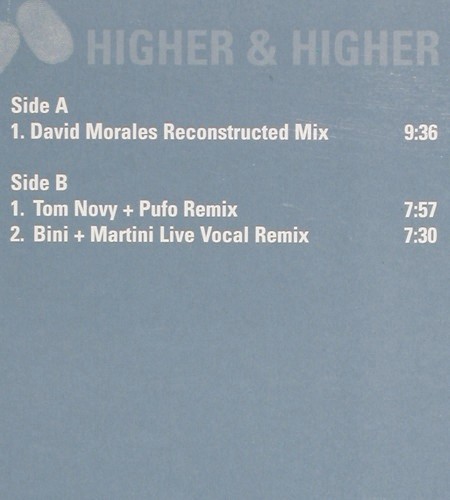 Milk&Sugar: Higher and Higher, *3, Zeitgeist (B042961), D, 2001 Typ: 12" Best.-Nr.: V5397 Preis: 7,50 Euro