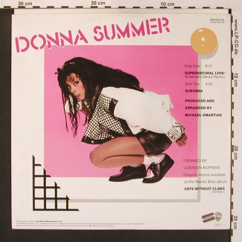 Summer,Donna: Supernatural Love+1, WB (259 254-0), D, 1984 Typ: 12" Best.-Nr.: V5427 Preis: 3,00 Euro