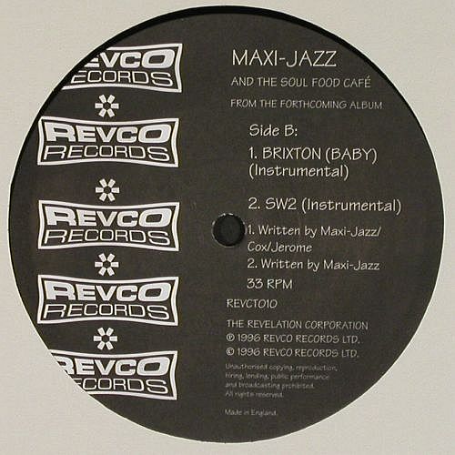 Maxi-Jazz And The Soul Food Cafe: Brixton (baby)*2 / SW2*2, Revco(REVCT010), UK, 1996 - 12inch - V5713 - 5,00 Euro