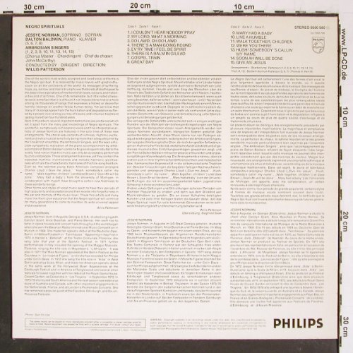 Norman,Jessye: Negro Spirituals, Philips (9500 580), NL, 1978 Typ: LP Best.-Nr.: V5725 Preis: 7,50 Euro