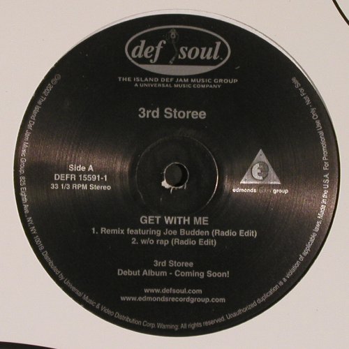 3rd Storee: Get With Me*4, Def Soul, FLC (DEFR 15591-1), US, Promo, 2002 Typ: 12" Best.-Nr.: V6240 Preis: 5,00 Euro