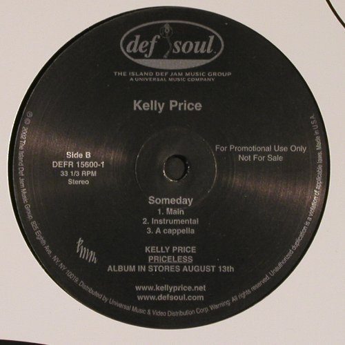 Price,Kelly: Someday*6, Def Soul, FLC(DEFR 15600-1), US, Promo, 2002 - 12inch - V6242 - 5,00 Euro