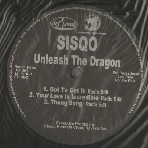 Sisqo: Unleash The Dragon, 12Tr., DefSoul(DEF 394-1), US,Promo, 1999 - 12"*2 - V6294 - 6,00 Euro
