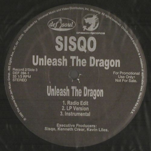 Sisqo: Unleash The Dragon, 12Tr., DefSoul(DEF 394-1), US,Promo, 1999 - 12"*2 - V6294 - 6,00 Euro