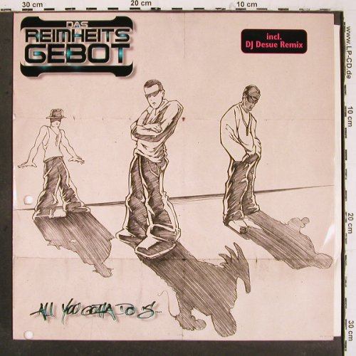 Reimheitsgebot: All You Gotta Do's...*3+1, A45 music (0108360A45), D, 2000 Typ: 12" Best.-Nr.: V6306 Preis: 6,00 Euro