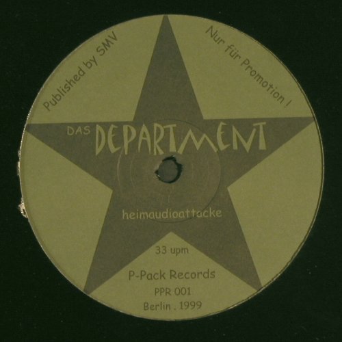 Department ,Das: Heimaudioattacke, 4 Tr., P-Pack Rec. LC(PPR001), D, 1999 - 12inch - V6311 - 5,00 Euro
