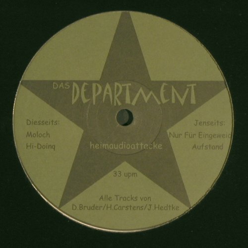 Department ,Das: Heimaudioattacke, 4 Tr., P-Pack Rec. LC(PPR001), D, 1999 - 12inch - V6311 - 5,00 Euro