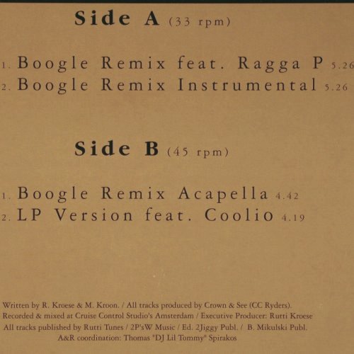 Sat-R-Day feat.Coolio: Don't Go Remix Part II *4, ZYX Jiggy Recordings (JIG 5040R-12), D, 2003 Typ: 12" Best.-Nr.: V6340 Preis: 4,00 Euro