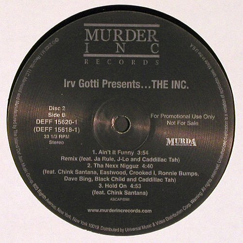 Irv Gotti: Presents...The Inc., Murder Inc. (DEFF 15619-1), US, Promo, 2002 Typ: 2LP Best.-Nr.: V6353 Preis: 9,00 Euro
