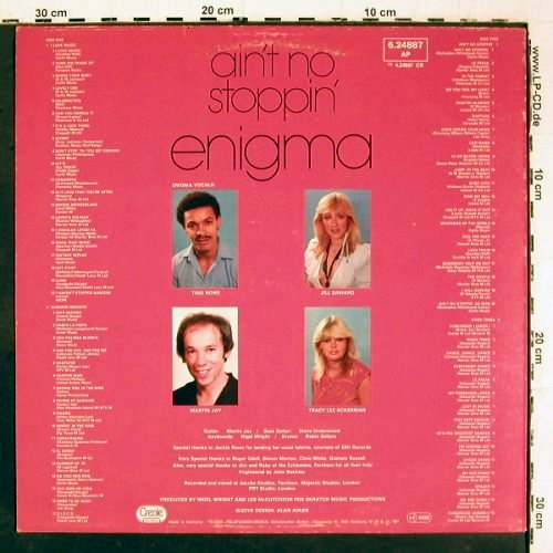 Enigma: Ain't No Stoppin',medley, 4Tr.,72Tr, Creole (6.24887 AP), D, 1981 Typ: LP Best.-Nr.: V6355 Preis: 6,00 Euro