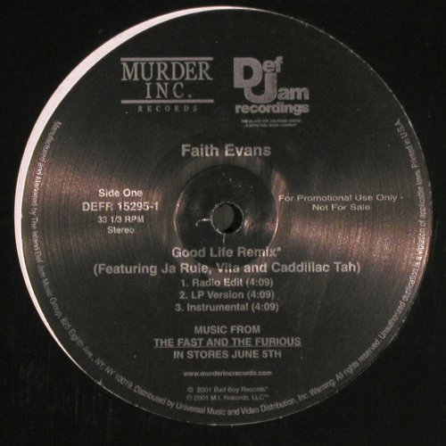 Evans,Faith / Ja Rule: Good Life*3 / Furious *3, Def Jam , FLC (DEFR 15295-1), US, Promo, 2001 Typ: 12" Best.-Nr.: V6437 Preis: 4,00 Euro