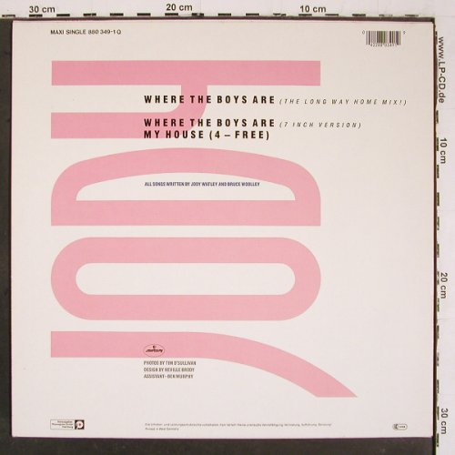 Watley,Jody: Where the Boys are*2/My House 4free, Mercury(880 349), D, 1984 - 12inch - V6484 - 3,00 Euro