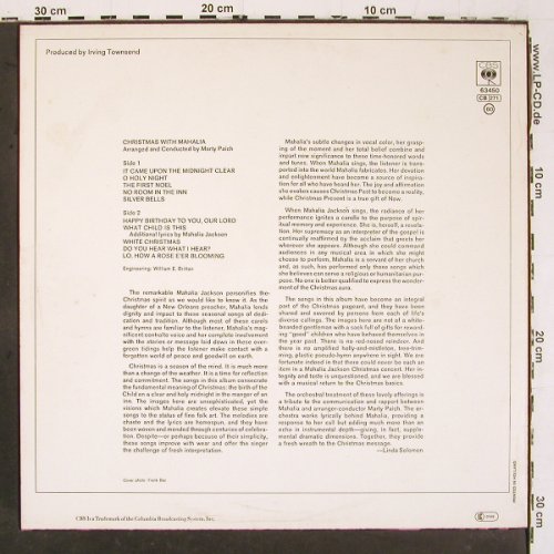 Jackson,Mahalia: Christmas with (1966), CBS (S 63450), NL Typ: LP Best.-Nr.: V6512 Preis: 6,00 Euro