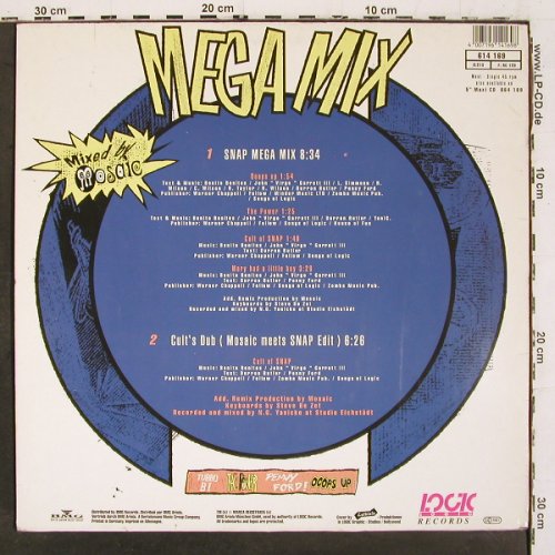 Snap!: Megamix(8:34)/Cult's Dub, Logic(614 169), D, 1991 - 12inch - V6737 - 4,00 Euro