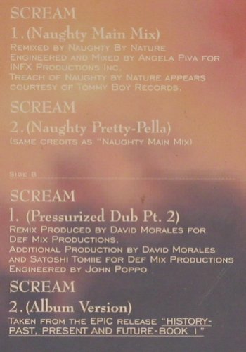 Jackson,Michael / Janet Jackson: Scream*4,rmxs, Morales/Naughty b.N., Epic(662022 8), NL, 1995 - 12inch - V6844 - 6,00 Euro