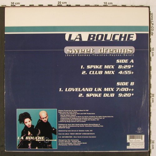La Bouche: Sweet Dreams*4, RCA (07863 64504-1), US, 1996 Typ: 12" Best.-Nr.: V6847 Preis: 9,00 Euro.