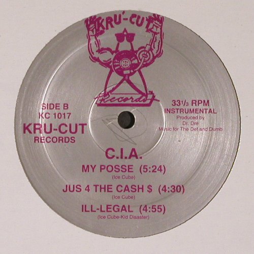 C.I.A.: The C.I.A. EP, Kru-Cut Records (KC 1017), US Typ: 12" Best.-Nr.: V6853 Preis: 9,00 Euro.