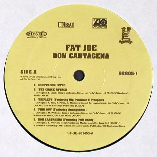Fat Joe: Don Cartagena, Foc, Atlantic(92805-1), US, 2001 - 2LP - V6874 - 100,00 Euro