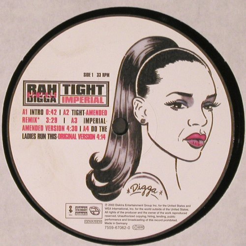 Rah Digga: Tight / Imperial, 7Tr., Electra(7559-67062-0), D, 2000 - 12inch - V6875 - 7,50 Euro