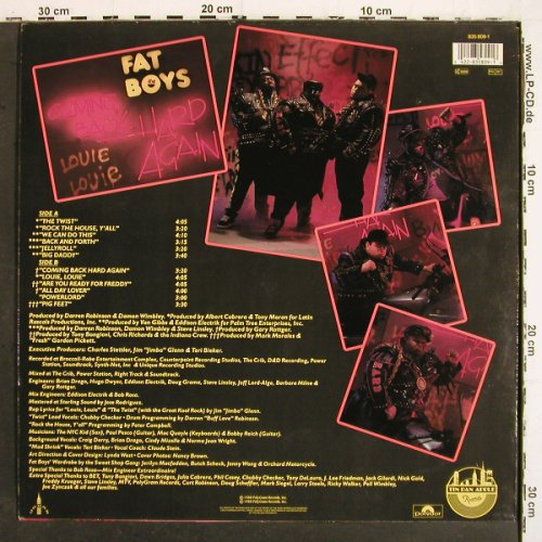Fat Boys: Coming Back Hard Again, Polydor (835 809-1), D, 1988 Typ: LP Best.-Nr.: V6995 Preis: 6,00 Euro.