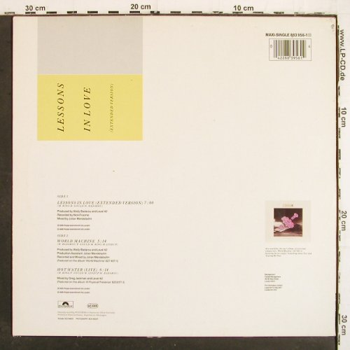 Level 42: Lessons In Love, ext.vers. 7:00  +2, Polydor(883 956-1), D, 1986 - 12inch - V7025 - 4,00 Euro