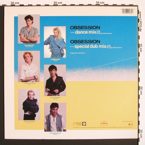 Animotion: Obsession*2, Dance Mix , 6:00&sol;5:30, Mercury (880 266-1 Q), D, 1984 Typ: 12" Best.-Nr.: V7071 Preis: 4,00 Euro.