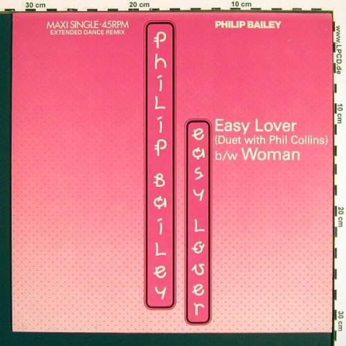 Bailey,Philip with Phil Collins: Easy Lover (dance rmx 6:18) +1, CBS (A 12.4915), NL, 1984 Typ: 12" Best.-Nr.: V7075 Preis: 5,00 Euro.