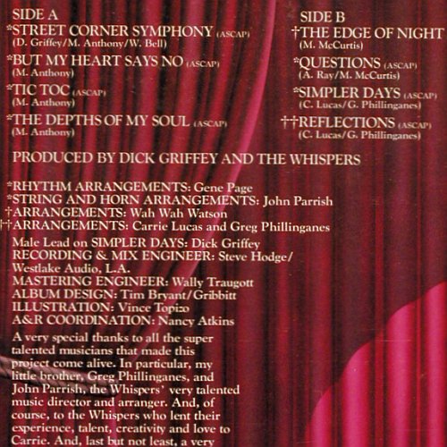 Lucas,Carrie: Street Corner Symphony, Solar (BXL1-2773), US, co, 1978 Typ: LP Best.-Nr.: V7175 Preis: 7,50 Euro.