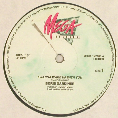 Gardiner,Boris: I Wanna Wake Up With You, Chic(6.20641 AE), D, 1988 - 12inch - V7258 - 4,00 Euro